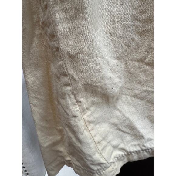 Vintage 1960's Bird Flower Hand Embroidered Top in Butter L - Picture 10 of 11